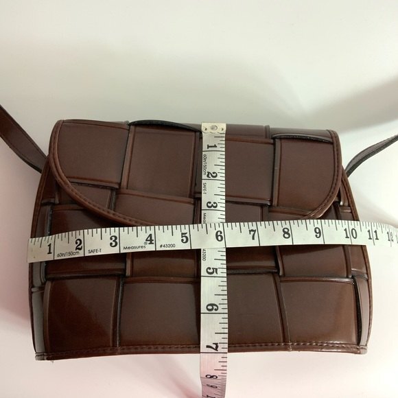 Claude Van Pelle Square Lattice Shoulder purse - Picture 4 of 13